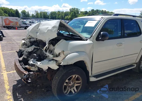 2003 Toyota Sequoia Limited V8 z USA, uszkodzony, nr VIN 5TDZT38A53S156288